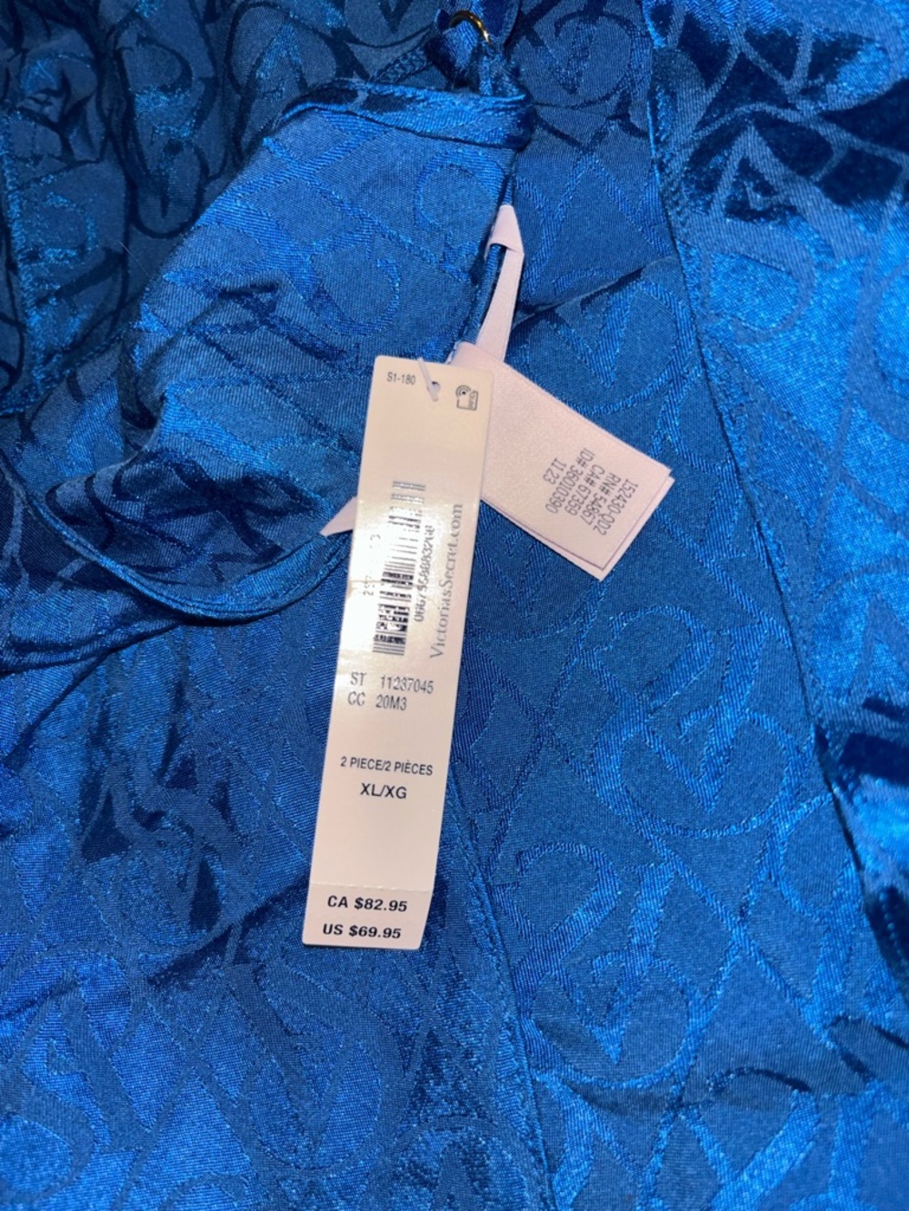 Victoria's Secret Blue Satin Camisole open back - Picture 3 of 3